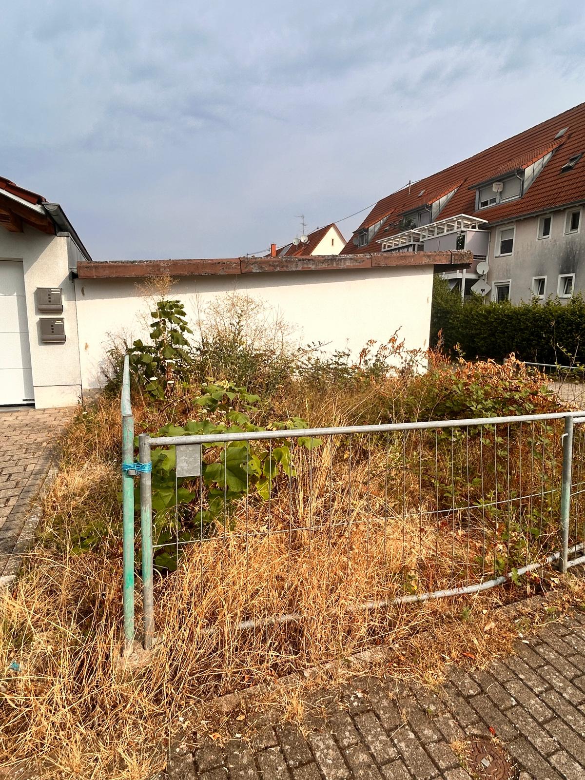Beet freigeräumt – vorher